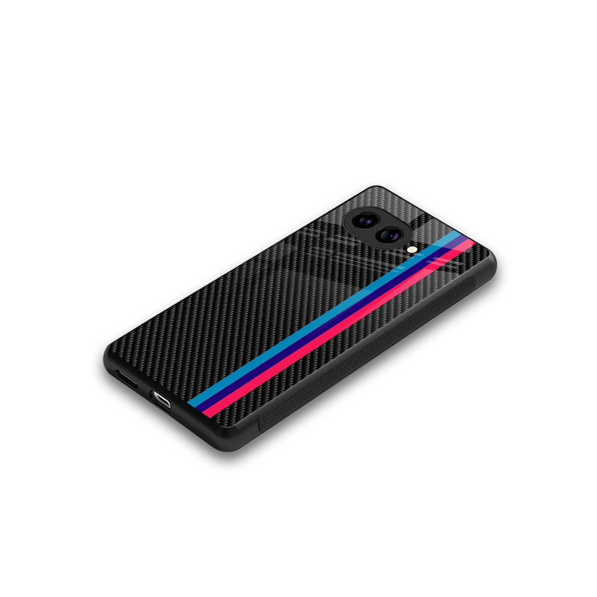 Carbon Fiber stylish phone case for google pixel 10a | glossy glass and slim fit