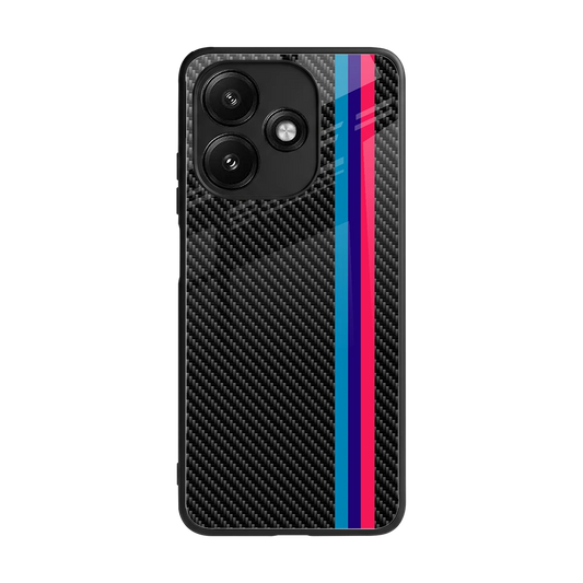 Carbon Fiber back phone cover | glass case for redmi 12 5g