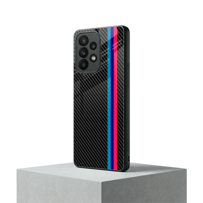 Carbon Fiber samsung galaxy a23 mobile cover | shockproof glass phone case