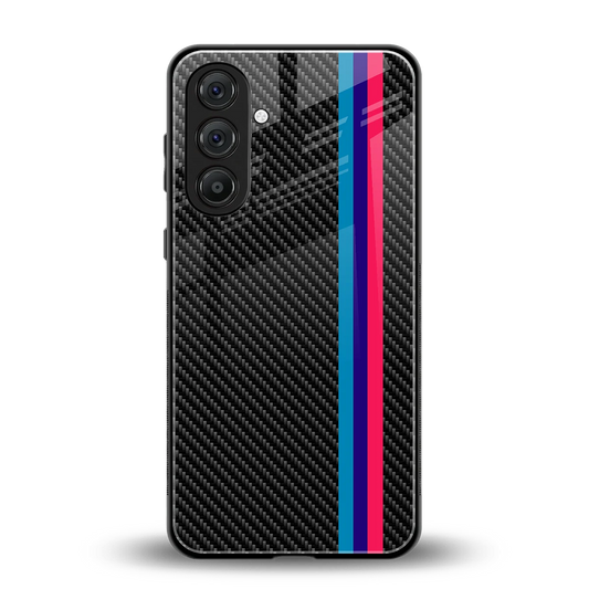 Carbon Fiber back phone cover | glass case for samsung galaxy m36 5g
