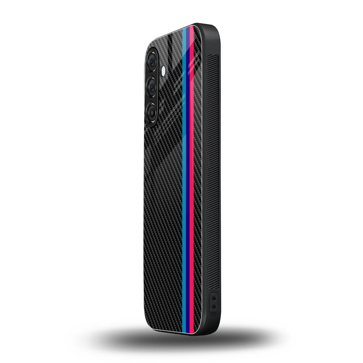 Carbon Fiber samsung galaxy a55 5g mobile cover | shockproof glass phone case