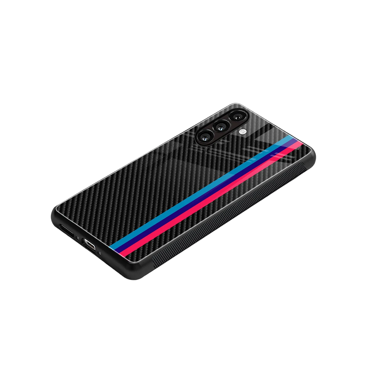 Carbon Fiber stylish phone case for samsung galaxy m36 5g | glossy glass and slim fit