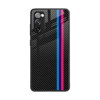 Carbon Fiber back phone cover | glass case for samsung galaxy s20 fe