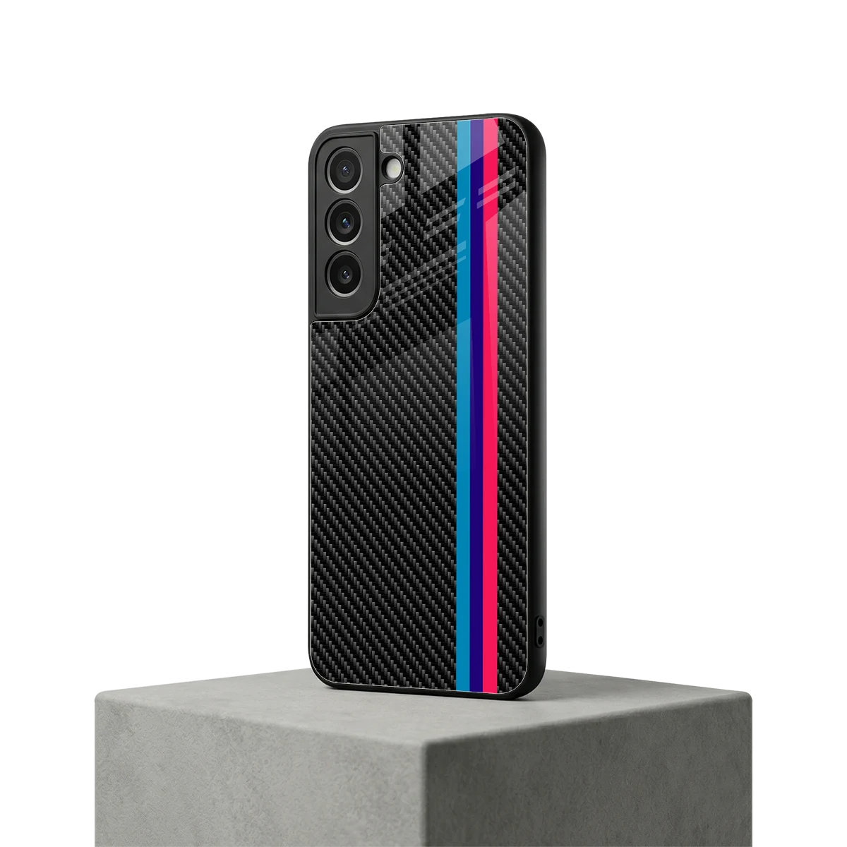 Carbon Fiber samsung galaxy s22 mobile cover | shockproof glass phone case