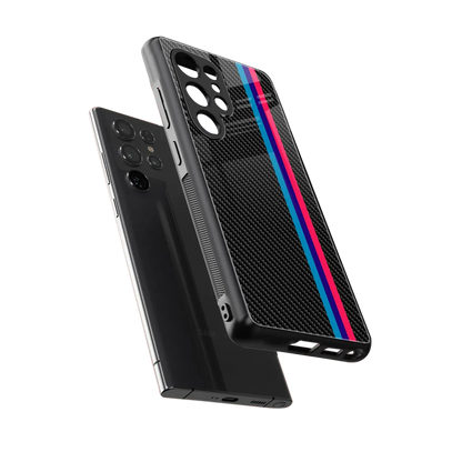 Carbon Fiber sleek samsung galaxy s26 ultra cover with tempered glass back and TPU edges