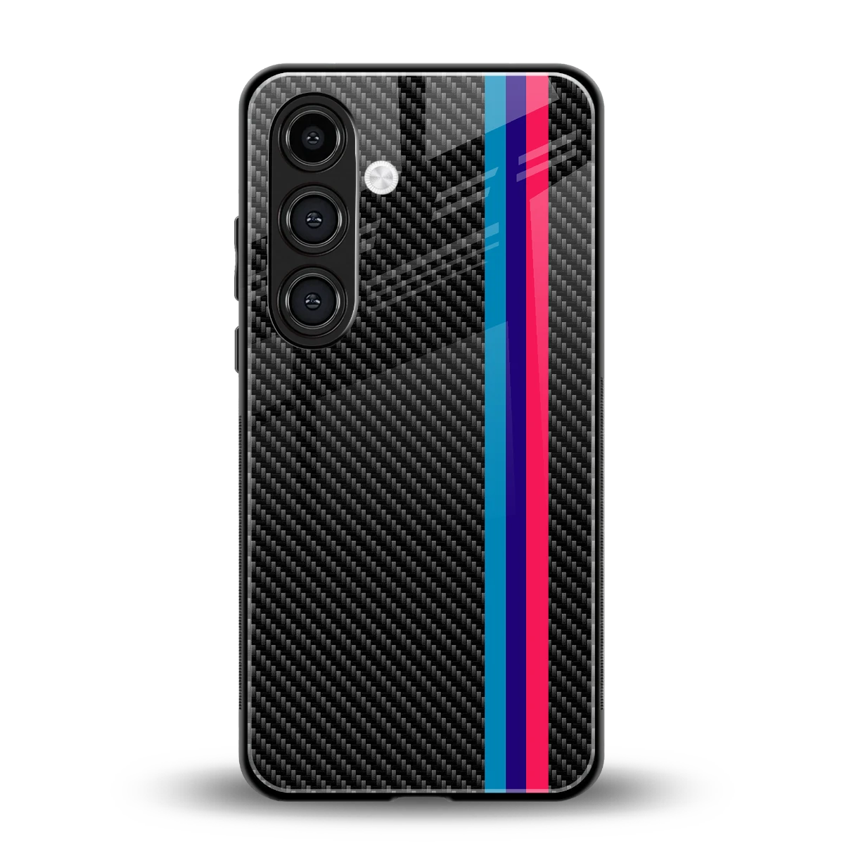 Carbon Fiber back phone cover | glass case for samsung galaxy s24 plus