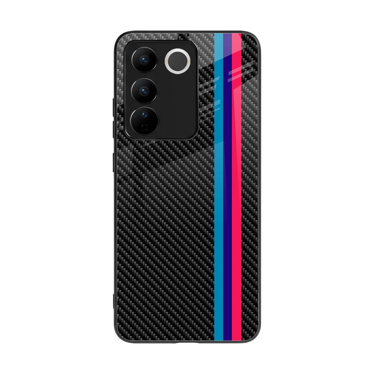 Carbon Fiber back phone cover | glass case for vivo v27 5g
