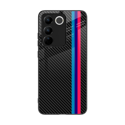 Carbon Fiber back phone cover | glass case for vivo v27 5g