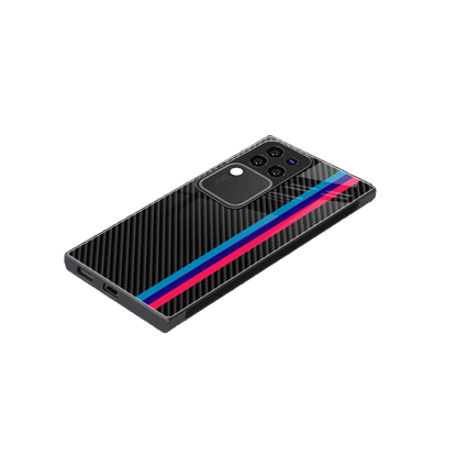 Carbon Fiber stylish phone case forvivo v30 pro | glossy glass and slim fit