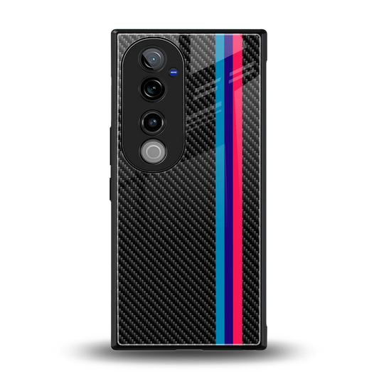 Carbon Fiber back phone cover | glass case for vivo v40 pro