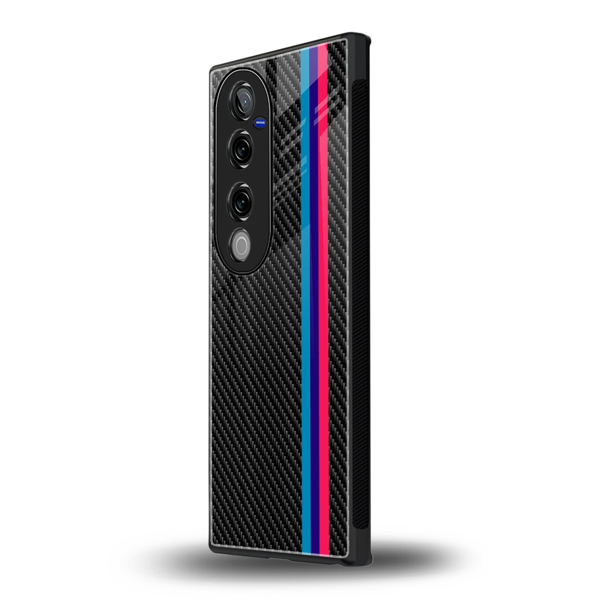 Carbon Fiber vivo v40 pro mobile cover | shockproof glass phone case