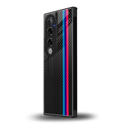Carbon Fiber vivo v40 pro mobile cover | shockproof glass phone case