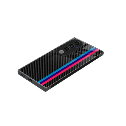 Carbon Fiber stylish phone case for vivo v40 pro | glossy glass and slim fit