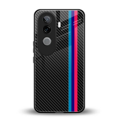 Carbon Fiber back phone cover | glass case for vivo v40e