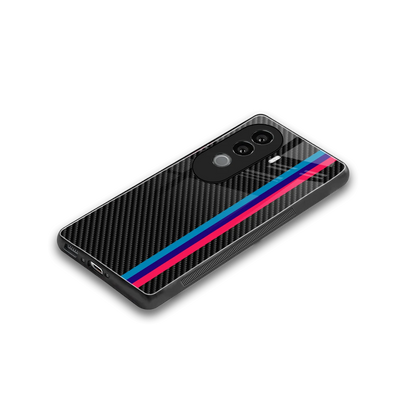 Carbon Fiber stylish phone case for vivo v40e | glossy glass and slim fit