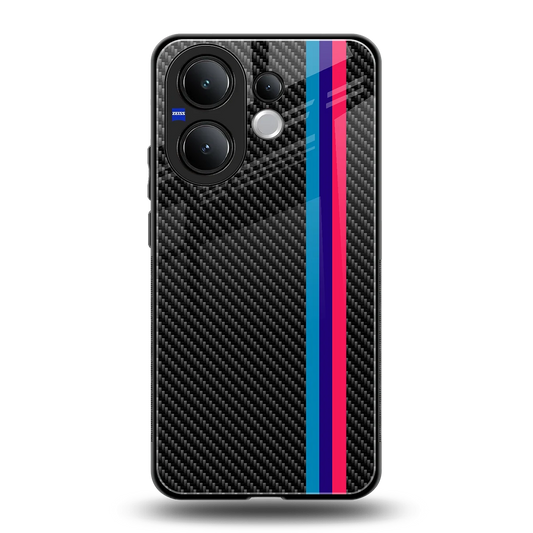 Carbon Fiber back phone cover | glass case for vivo v60