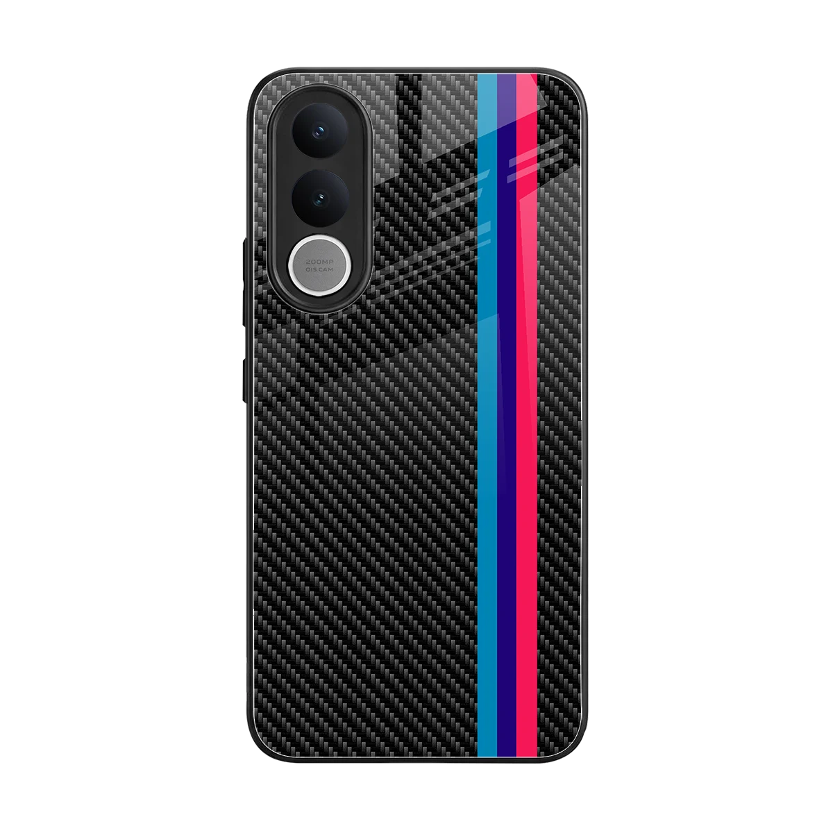 Carbon Fiber back phone cover | glass case for vivo v70 fe