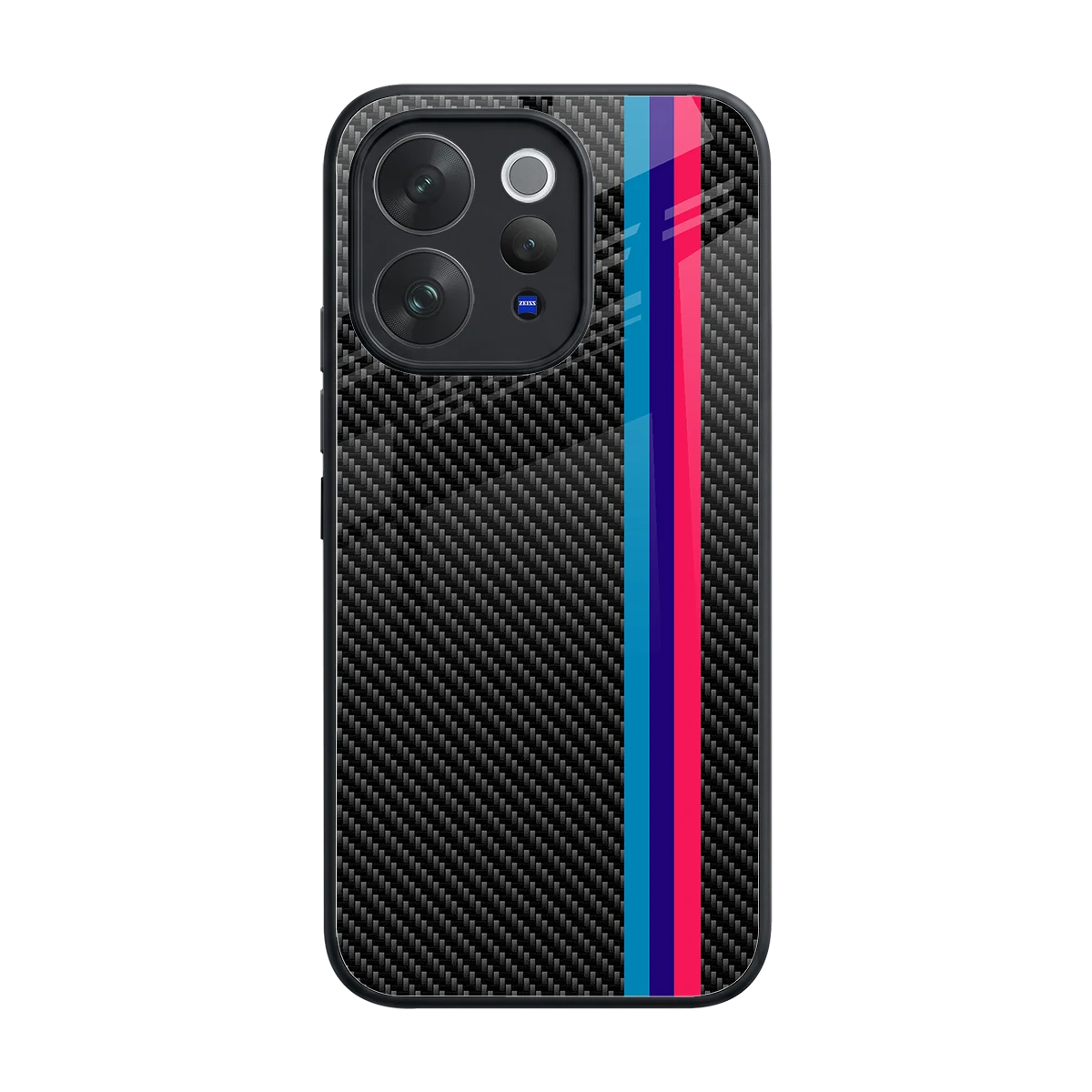 Carbon Fiber back phone cover | glass case for vivo v70