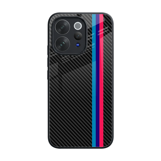 Carbon Fiber back phone cover | glass case for vivo v70