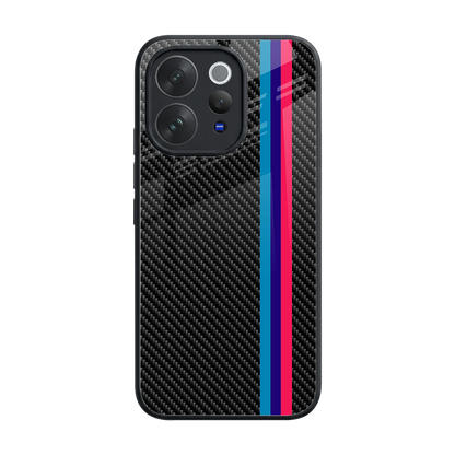 Carbon Fiber back phone cover | glass case for vivo v70 elite