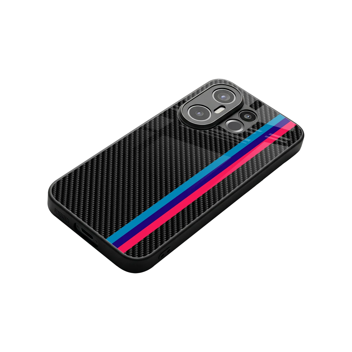 Carbon Fiber stylish phone case for vivo x200 fe | glossy glass and slim fit