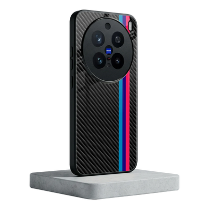 Carbon Fiber vivo x200 pro mobile cover | shockproof glass phone case