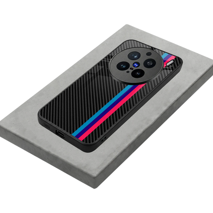 Carbon Fiber stylish phone case for vivo x200 pro | glossy glass and slim fit