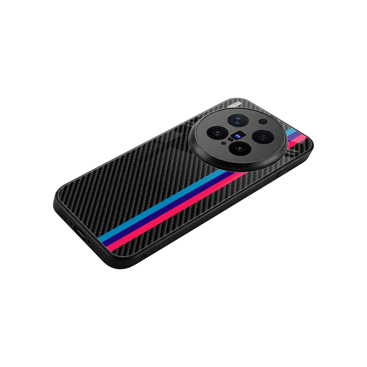 Carbon Fiber stylish phone case for vivo x300 pro | glossy glass and slim fit