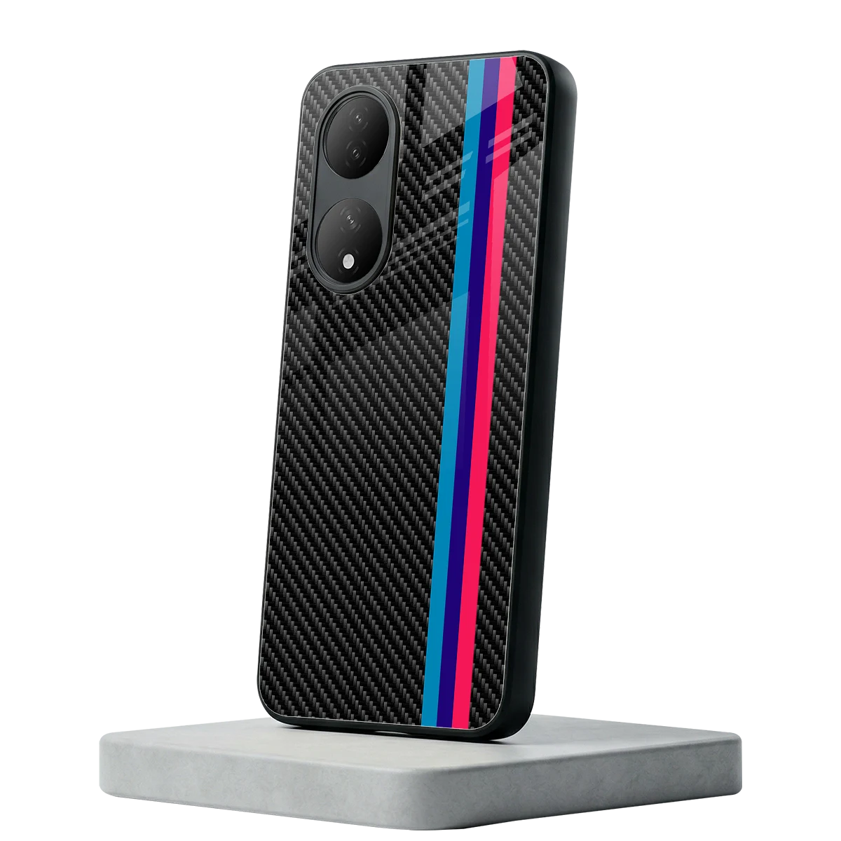 Carbon Fiber Vivo-y100 mobile cover | shockproof glass phone case