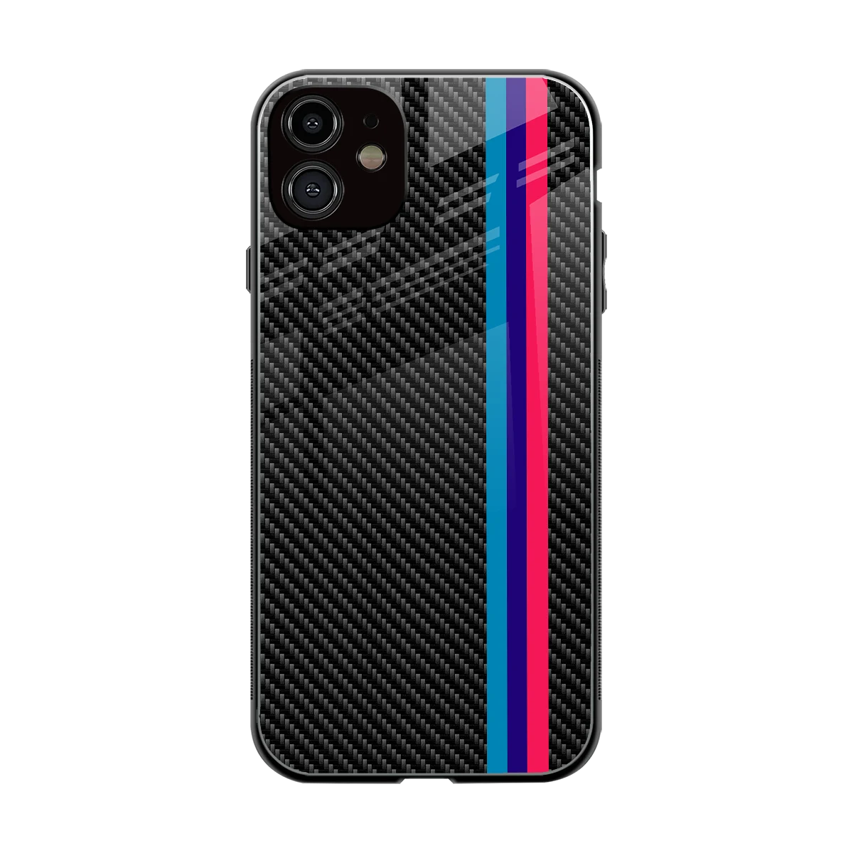 Carbon Fiber back phone cover | glass case for iphone 12