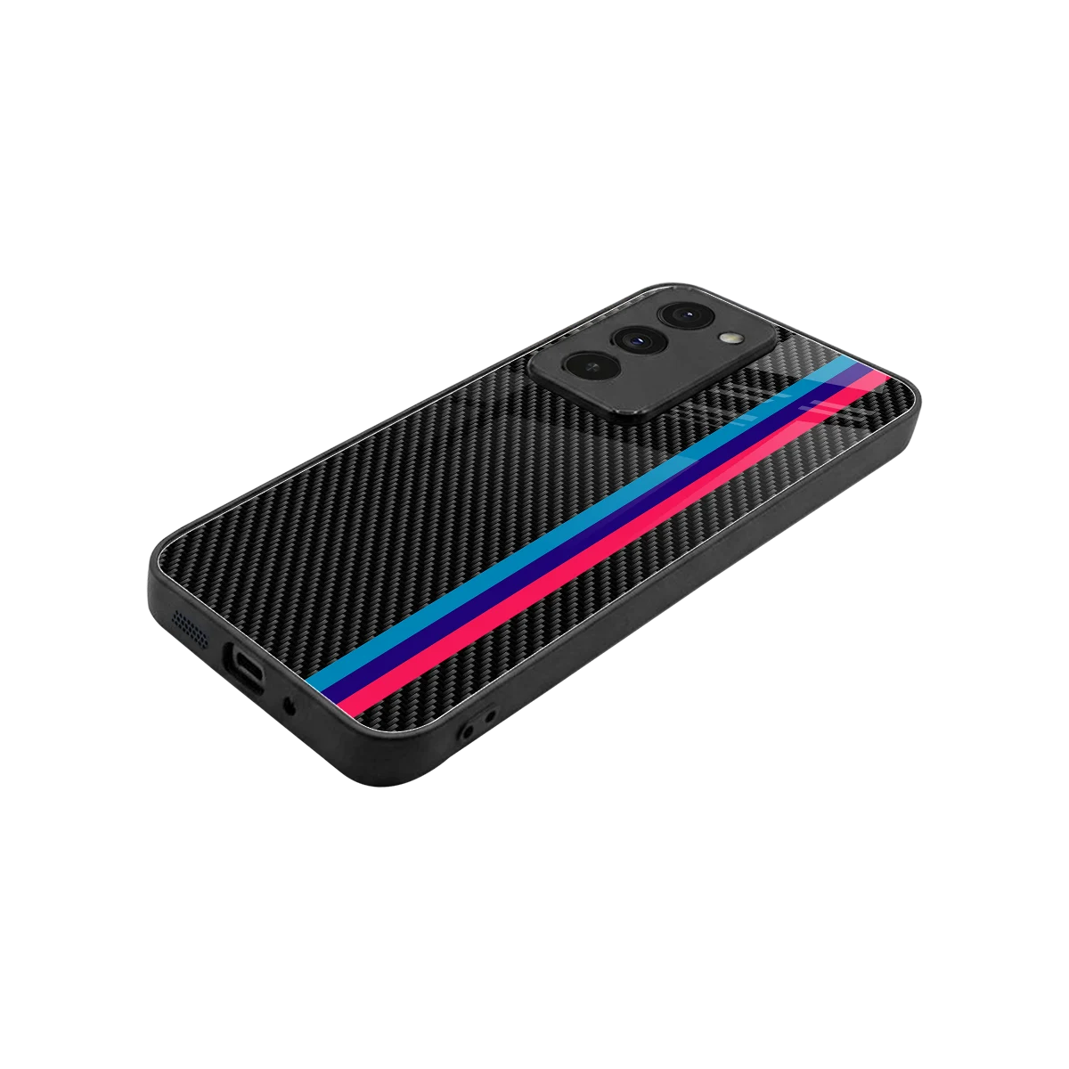 Carbon Fiber stylish phone case for redmi 15 5g | glossy glass and slim fit