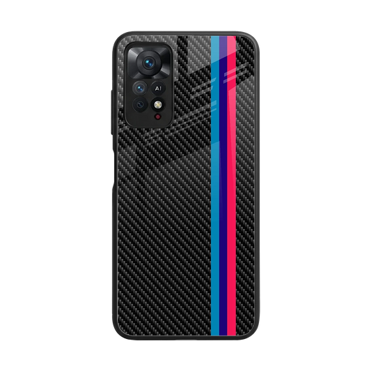 Carbon Fiber back phone cover | glass case for redmi note 11 pro