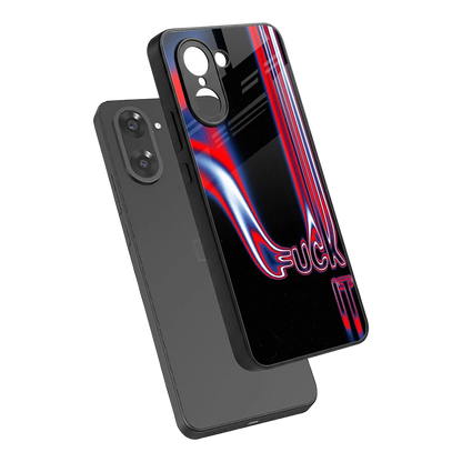 Carefree Glow sleek oneplus nord ce5 5g cover with tempered glass back and TPU edges