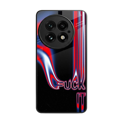 Carefree Glow back phone cover | glass case for oneplus 13