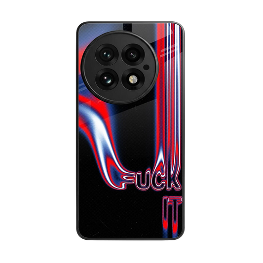 Carefree Glow back phone cover | glass case for oneplus 13
