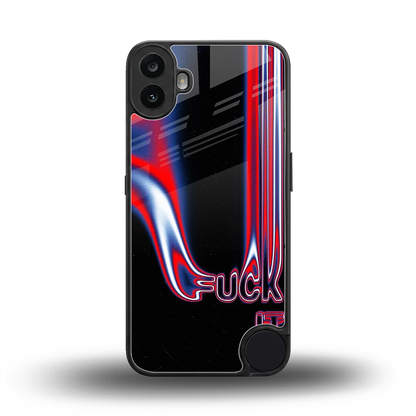 Carefree Glow back phone cover | glass case for cmf nothing phone 1