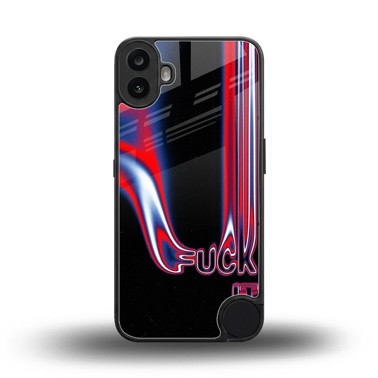 Carefree Glow back phone cover | glass case for cmf nothing phone 1