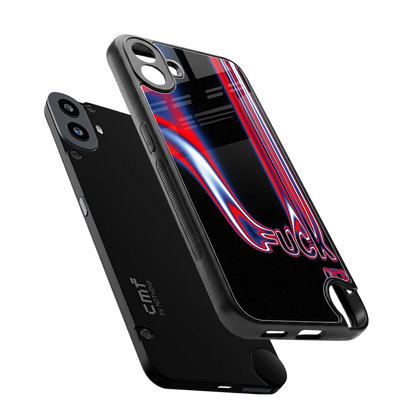 Carefree Glow sleek cmf nothing phone 1 cover with tempered glass back and TPU edges