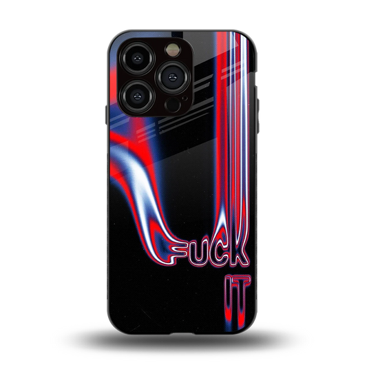 Carefree Glow back phone cover | glass case for iphone 13 pro