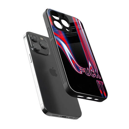 Carefree Glow sleek iphone 13 pro cover with tempered glass back and TPU edges