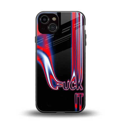 Carefree Glow back phone cover | glass case for iphone 13