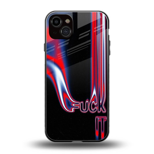 Carefree Glow back phone cover | glass case for iphone 15 plus