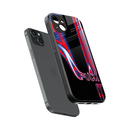 Carefree Glow sleek iphone 14 plus cover with tempered glass back and TPU edges