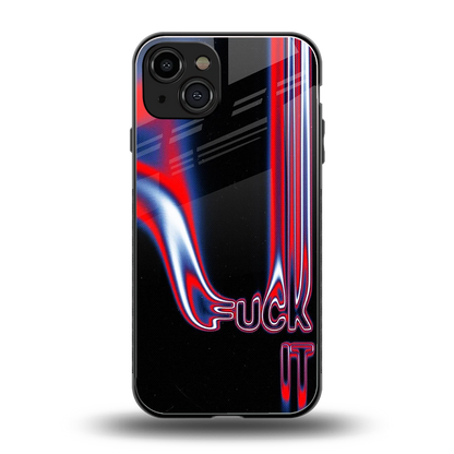 Carefree Glow back phone cover | glass case for iphone 15