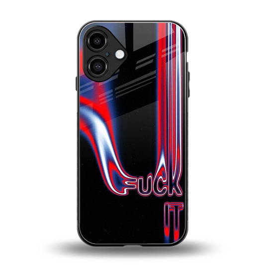 Carefree Glow back phone cover | glass case for iphone 16 plus