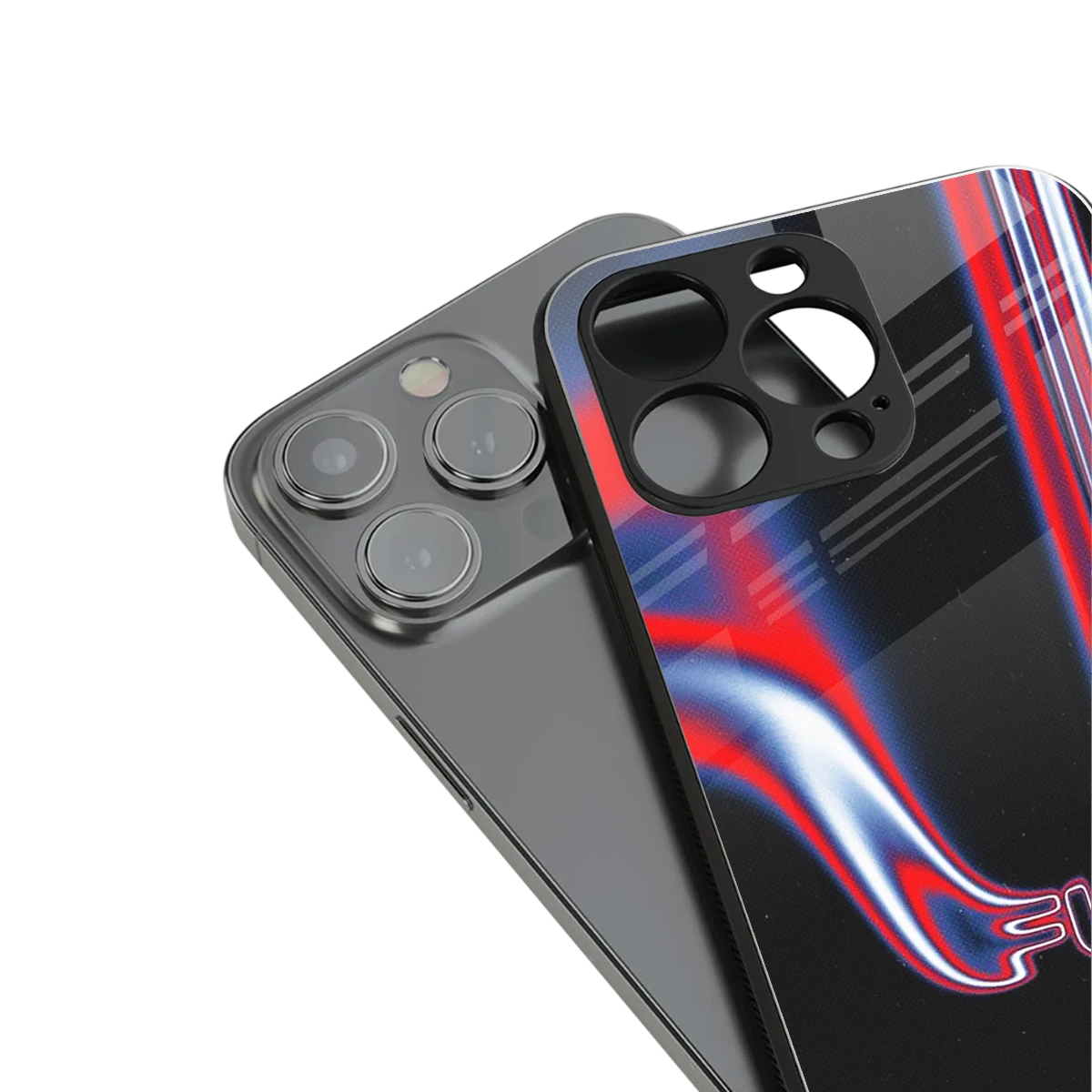 Carefree Glow stylish phone case for iphone 15 plus | glossy glass and slim fit