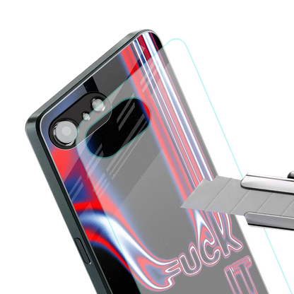 Carefree Glow stylish phone case for iphone 16e | glossy glass and slim fit