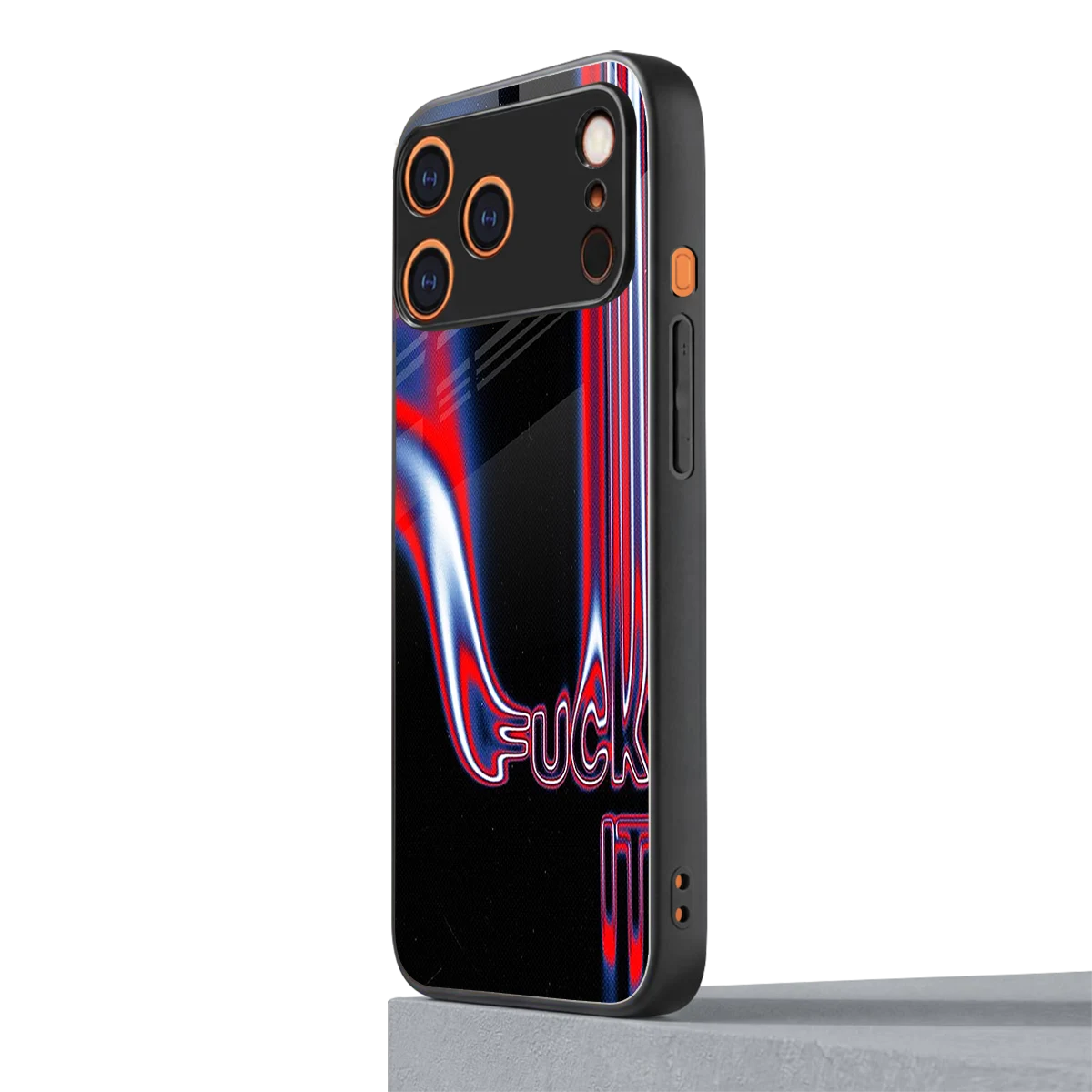 Carefree Glow iphone 17 pro max mobile cover | shockproof glass phone case