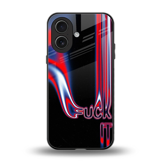 Carefree Glow back phone cover | glass case for iphone 17