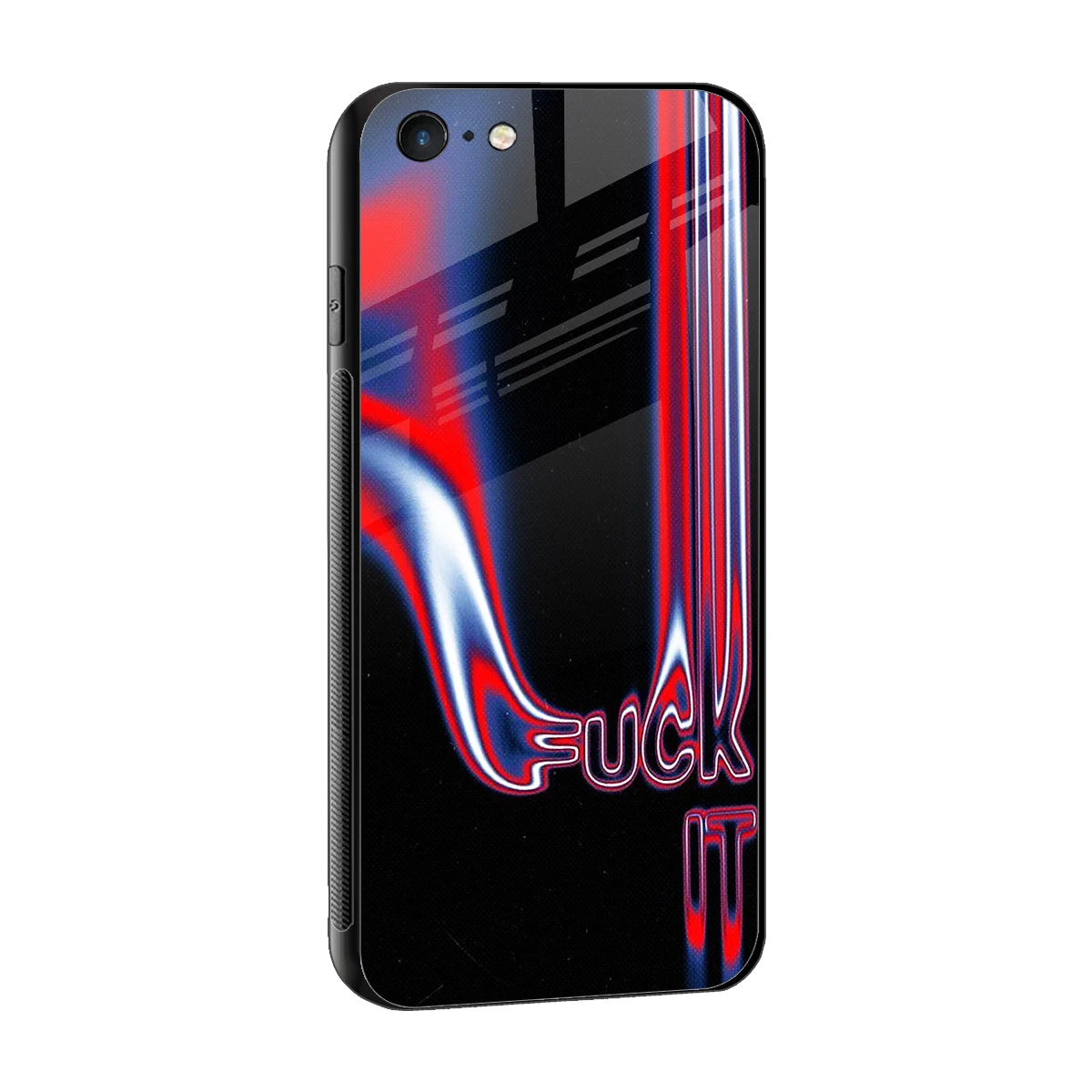 Carefree Glow sleek iphone 6s plus cover with tempered glass back and TPU edges